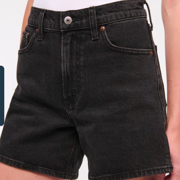 Abercrombie & Fitch Black Jean Shorts - Picture 2 of 9